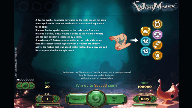 Игровой интерфейс The Wish Master 2